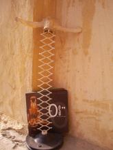 Abstract book holder in a corner