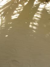 Light and shadow on pale sand